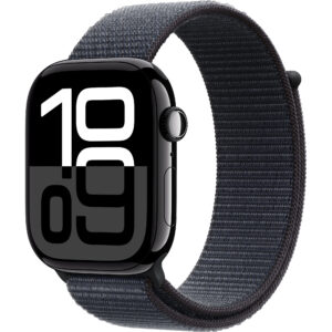 Apple Watch Series 10 , GPS, 46mm Jet Black Aluminium Case, Sport Loop Band, Ink Apple Watch Series 10 , GPS, 46mm Jet Black Aluminium Case, Sport Loop Band, Ink