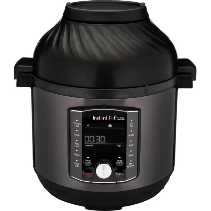 Multicooker si friteuza cu aer cald, 2 in 1, Instant Pot Pro Crisp 8, 1500W, 11 programe presetate, Capacitate 7.6 litri, Vas interior din inox, Negru Multicooker si friteuza cu aer cald, 2 in 1, Instant Pot Pro Crisp 8, 1500W, 11 programe presetate, Capacitate 7.6 litri, Vas interior din inox, Negru