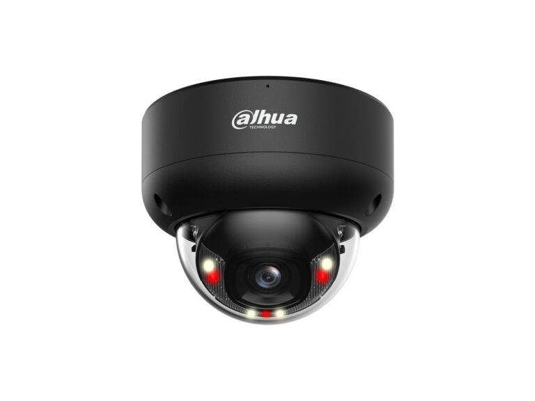 Camera supraveghere IP Dahua IPC-HDBW3849E-AS-IL-0280B-Black, 8MP, 2.8 mm, WizSense, iluminare duala 30m, microfon, PoE, IP67 IK10