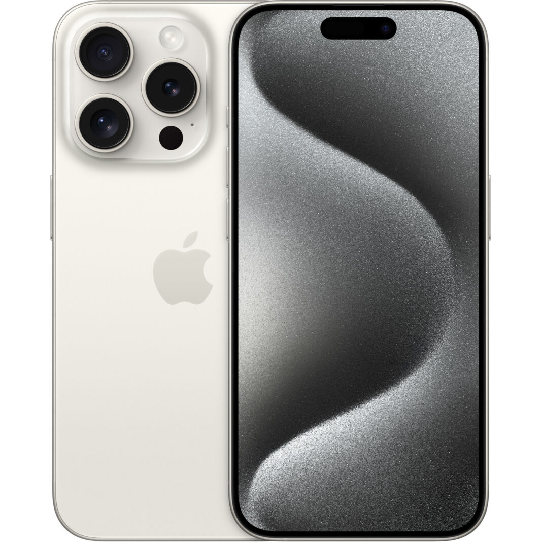 Telefon Mobil Apple iPhone 15 Pro 5G, 1TB, White Titanium
