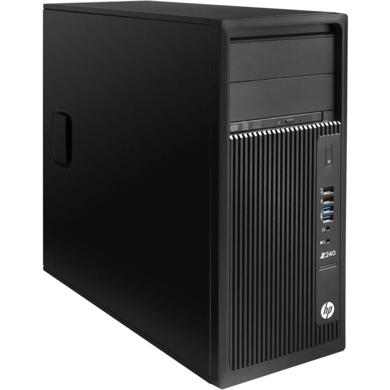 Sistem Desktop PC HP Z240MT, Intel Core i7-6700, 8GB DDR4, SSD 256GB, Intel HD Graphics, Windows 10 Pro