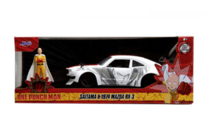 Jada One Punch Man Set Masinuta Metalica Mazda Rx 3 Si Figurina Saitama Jada One Punch Man Set Masinuta Metalica Mazda Rx 3 Si Figurina Saitama