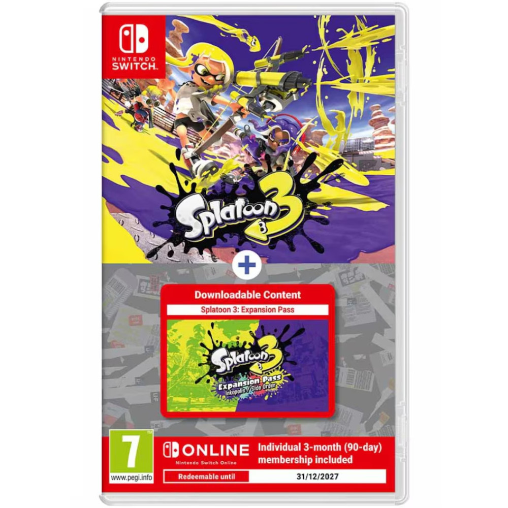 Joc Nintendo Switch Splatoon 3 + Expansion Pass + 3 luni abonament Joc Nintendo Switch Splatoon 3 + Expansion Pass + 3 luni abonament