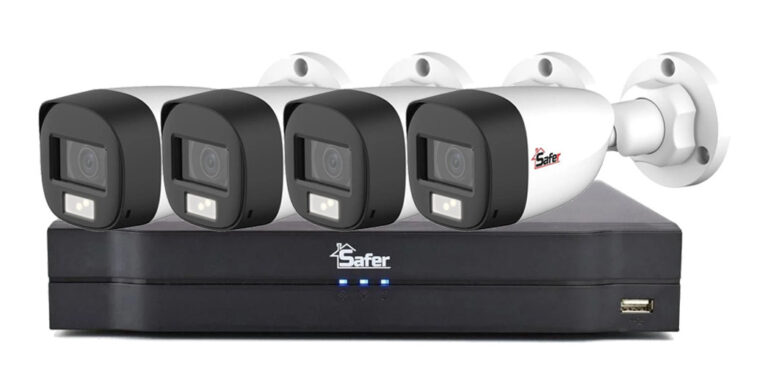 Sistem de supraveghere SIMPLU, 4 camere exterior FULL HD, 2.8mm, DVR 4 canale, fara accesorii, KIT-2ESAF2(C)