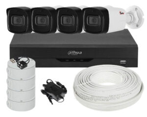 Kit de supraveghere video, 4 camere 2 MP Full HD, DVR 4 canale, vedere nocurna IR 40 m, KIT-4C2M40-XVR-ACC-DAH Kit de supraveghere video, 4 camere 2 MP Full HD, DVR 4 canale, vedere nocurna IR 40 m, KIT-4C2M40-XVR-ACC-DAH