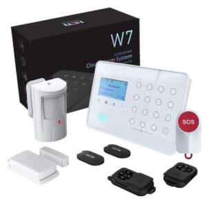 Kit alarma wireless antiefractie Heyi cu buton de panica, comunicare 3G/4G, Wi-Fi, 32 zone, sirena inclusa si control din aplicatie mobila, KIT-HEYI-W7-SOS Kit alarma wireless antiefractie Heyi cu buton de panica, comunicare 3G/4G, Wi-Fi, 32 zone, sirena inclusa si control din aplicatie mobila, KIT-HEYI-W7-SOS