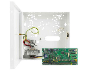 Kit centrala de alarma antiefractie Paradox SP6000, 8 zone, 2 partitii, cu cutie si transformator 16/18V, KITSP6000TC Kit centrala de alarma antiefractie Paradox SP6000, 8 zone, 2 partitii, cu cutie si transformator 16/18V, KITSP6000TC