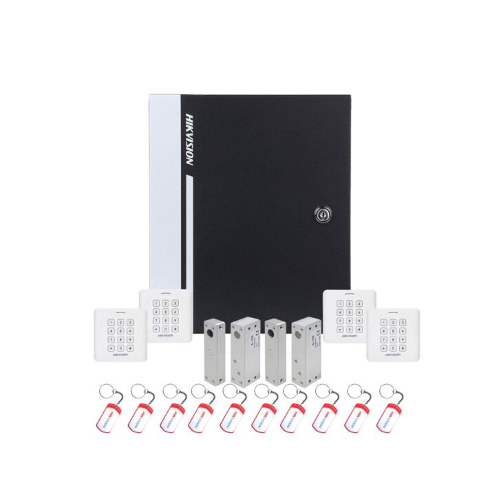 Sistem control acces Hikvision KIT-CA-2UBCCV2, cod, cartela, 13.56 KHz, doua usi bidirectionale Sistem control acces Hikvision KIT-CA-2UBCCV2, cod, cartela, 13.56 KHz, doua usi bidirectionale