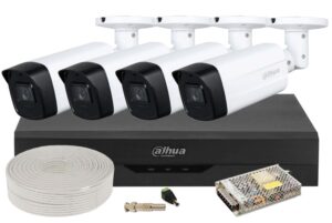Kit de supraveghere video Dahua, Full HD, IR 80m, DVR 4 canale, recunoastere faciala, KITDAH2MP80EXTACC-M Kit de supraveghere video Dahua, Full HD, IR 80m, DVR 4 canale, recunoastere faciala, KITDAH2MP80EXTACC-M