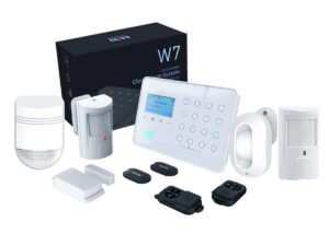 Kit sistem de alarma Wireless antiefractie, 3G/4G, Wi-Fi, 2 zone, 1x sirena exterior, 1x senzor miscare, 1x detector miscare tip perdea, Heyi KIT-HEYI-W7-DSS Kit sistem de alarma Wireless antiefractie, 3G/4G, Wi-Fi, 2 zone, 1x sirena exterior, 1x senzor miscare, 1x detector miscare tip perdea, Heyi KIT-HEYI-W7-DSS