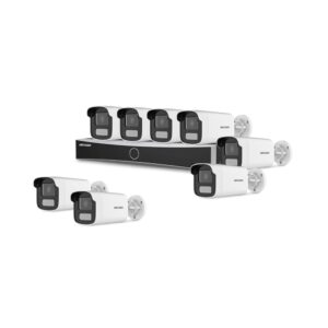 Sistem supraveghere IP exterior basic HikVision KIT-HIK-B8EXT2MP-CV50M-A-POE, 8 camere, 2 MP, 4 mm, IR/lumina alba 50 m, microfon, PoE Sistem supraveghere IP exterior basic HikVision KIT-HIK-B8EXT2MP-CV50M-A-POE, 8 camere, 2 MP, 4 mm, IR/lumina alba 50 m, microfon, PoE