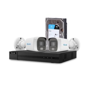 Sistem supraveghere exterior cu HDD 1 TB HikVision HiLook, 2 camere, 2 MP, 2.8 mm, IR/lumina alba 20 m, microfon Sistem supraveghere exterior cu HDD 1 TB HikVision HiLook, 2 camere, 2 MP, 2.8 mm, IR/lumina alba 20 m, microfon