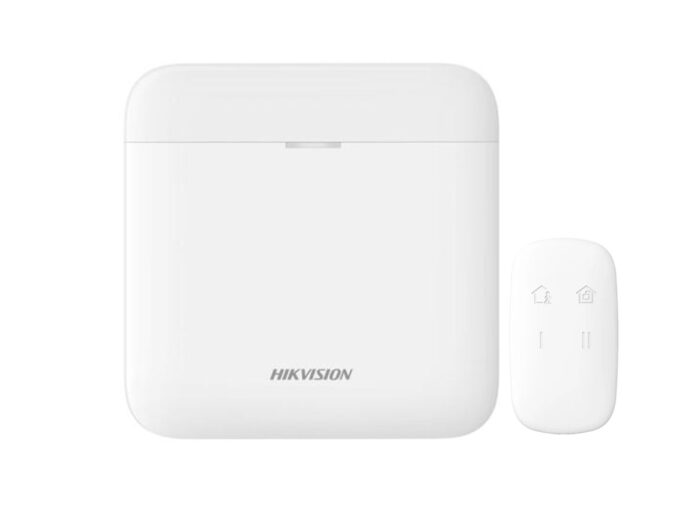 Kit Hikvision AX PRO, Centrala de efractie wireless cu 64 de zone si Telecomanda de control, DS-PWA64-LWE-PKF1