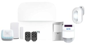 Kit sistem alarma wireless antiefractie Heyi, GSM, Wi-Fi, 2 zone, 2 detectori miscare, 10 senzori miscare, sirena exterior si exterior, KIT-HEYI-W20X10 Kit sistem alarma wireless antiefractie Heyi, GSM, Wi-Fi, 2 zone, 2 detectori miscare, 10 senzori miscare, sirena exterior si exterior, KIT-HEYI-W20X10