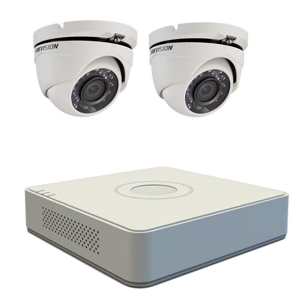 Kit supraveghere video Hikvision 2 camere TurboHD 2MP, DVR 4 canale Kit supraveghere video Hikvision 2 camere TurboHD 2MP, DVR 4 canale
