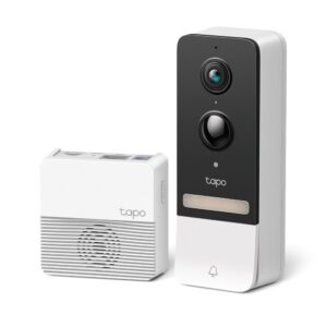 Kit videointerfon exterior IP WiFi TP-Link TAPO D230S1, 5 MP, IR 7.6 m, microfon si difuzor, slot card, aparent, detectie smart, PIR, baterie 6700 mAh, vizualizare de pe telefon Kit videointerfon exterior IP WiFi TP-Link TAPO D230S1, 5 MP, IR 7.6 m, microfon si difuzor, slot card, aparent, detectie smart, PIR, baterie 6700 mAh, vizualizare de pe telefon
