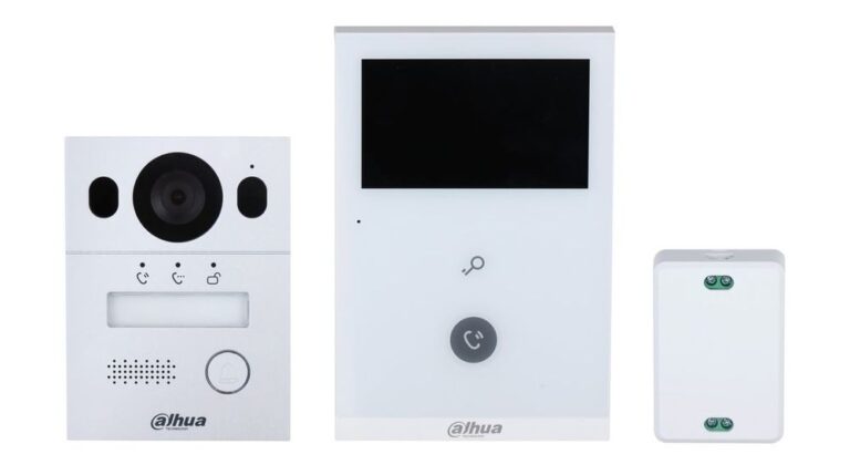 Kit videointerfon Dahua Eco Series, 4.3 inch, 960 x 576 pixeli, slot card, comunicare bidirectionala, auto IR, KTX02(F)