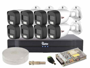 Kit supraveghere video complet cu 8 camere exterior 2MP Safer, Dvr Safer KIT2MPEXT-SAF-ACC Kit supraveghere video complet cu 8 camere exterior 2MP Safer, Dvr Safer KIT2MPEXT-SAF-ACC
