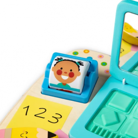 Laptop din lemn de jucarie pentru toddleri Laptop din lemn de jucarie pentru toddleri