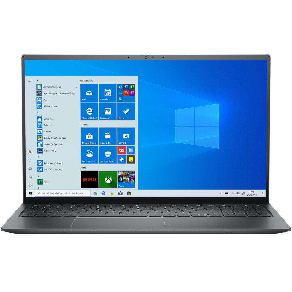 Laptop Dell Vostro 5515, 15.6 inch, Full HD, AMD Ryzen 3 5300U, 8GB, 256GB SSD, AMD Radeon Graphics, Windows 10 Pro, Titan Grey