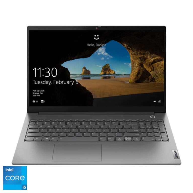 Laptop Lenovo ThinkBook 15 G2, 15.6 inch, Full HD, Intel Core i5-1135G7, 16GB, 512GB SSD, GeForce MX450, Free DOS, Mineral Grey