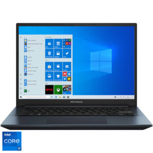 Laptop ultraportabil ASUS K3400PH, 14 inch, OLED, 2.8K, Intel Core i7-11370H, 8GB, 512GB SSD, NVIDIA GeForce GTX 1650, Windows 10 Home, Quiet Blue Laptop ultraportabil ASUS K3400PH, 14 inch, OLED, 2.8K, Intel Core i7-11370H, 8GB, 512GB SSD, NVIDIA GeForce GTX 1650, Windows 10 Home, Quiet Blue
