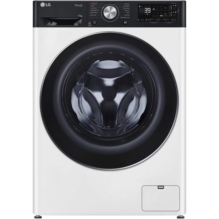 Masina de spalat rufe LG F4WR711S3HA, 11kg, 1400 RPM,  Motor AI Direct Drive, WiFi, Smart Diagnosis, Auto Dose, TurboWash, Clasa A, Alb