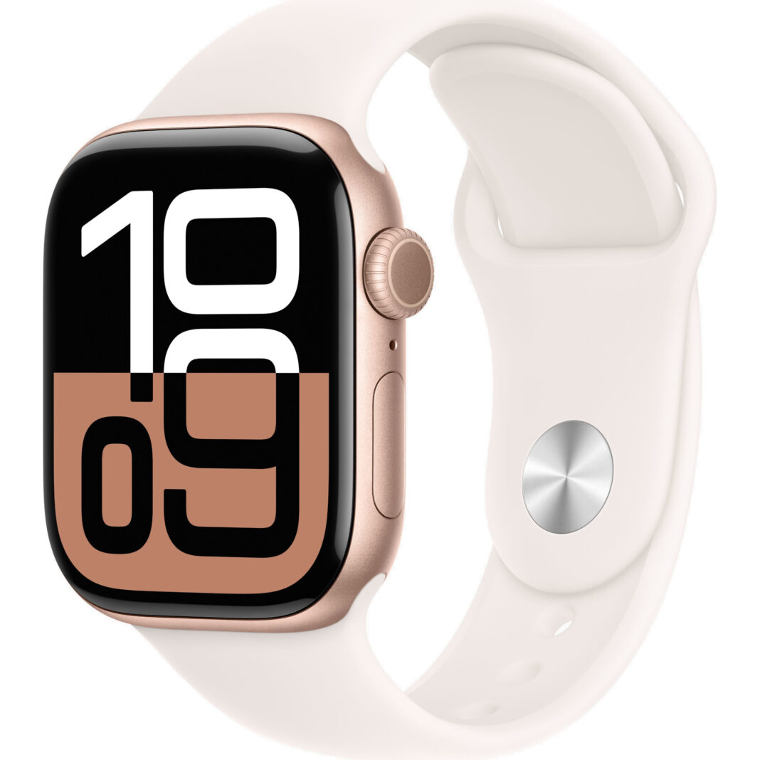 Apple Watch Series 10 , GPS, 42mm Rose Gold Aluminium Case, Sport Band, Light Blush, M/L Apple Watch Series 10 , GPS, 42mm Rose Gold Aluminium Case, Sport Band, Light Blush, M/L