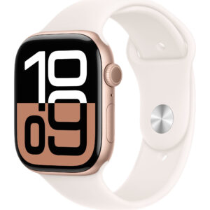 Apple Watch Series 10, GPS + Cellular, 42mm, Rose Gold Aluminium Case, Sport Band, Light Blush, S/M Apple Watch Series 10, GPS + Cellular, 42mm, Rose Gold Aluminium Case, Sport Band, Light Blush, S/M