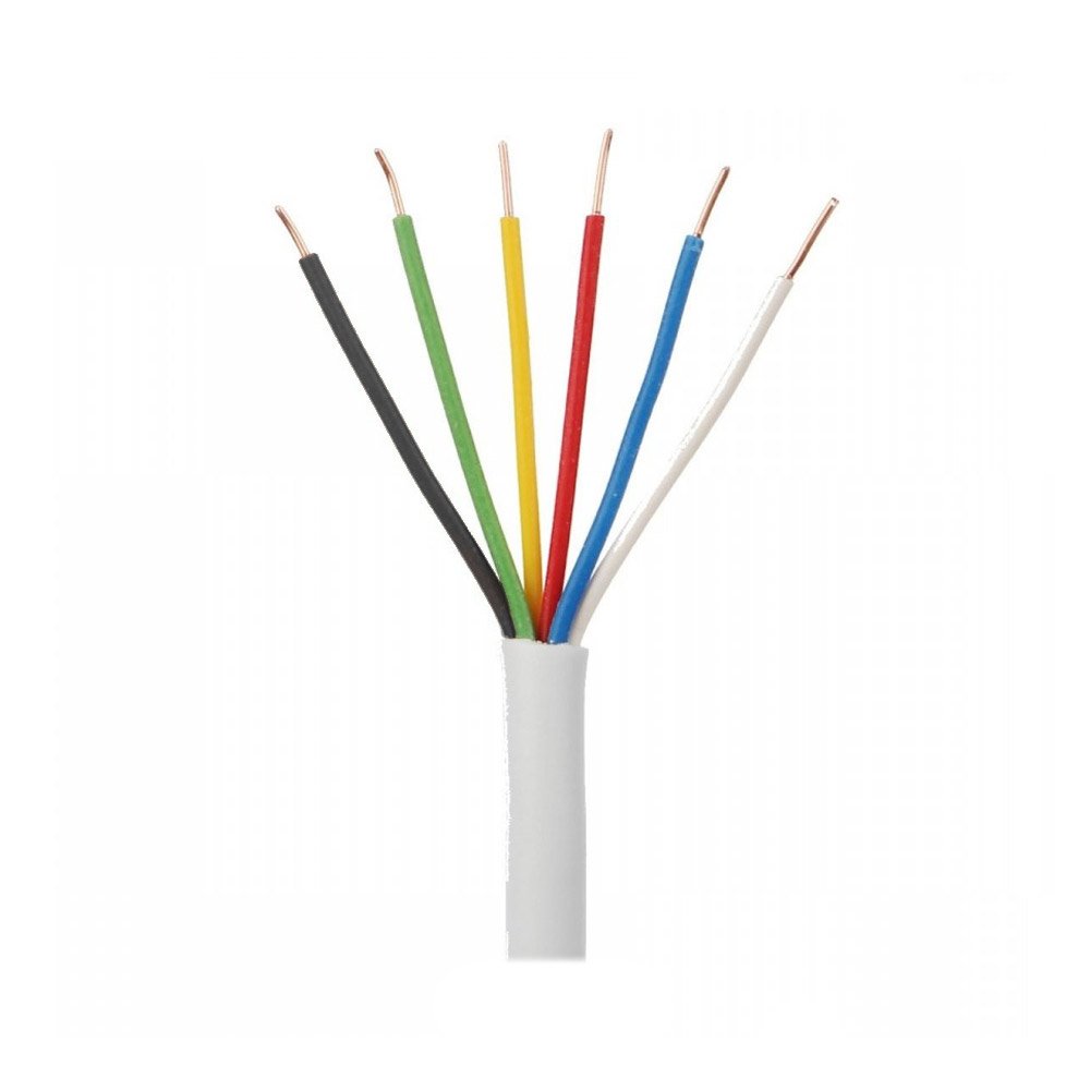 Cablu de alarma CCA LinkPower LINK-CCA-ALARM06, 6 x 0.22, rola 100 m, alb Cablu de alarma CCA LinkPower LINK-CCA-ALARM06, 6 x 0.22, rola 100 m, alb