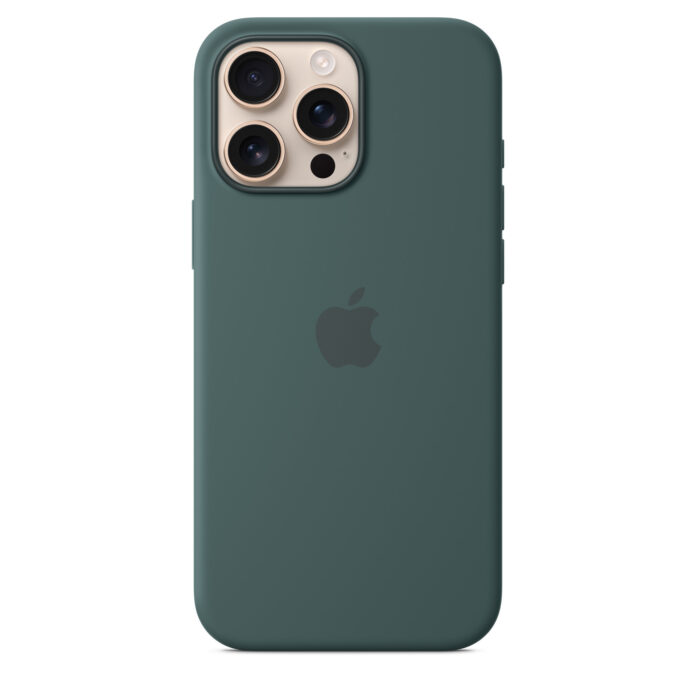 Husa de protectie Apple Silicone Case pentru iPhone 16 Pro Max, MagSafe, Lake Green Husa de protectie Apple Silicone Case pentru iPhone 16 Pro Max, MagSafe, Lake Green