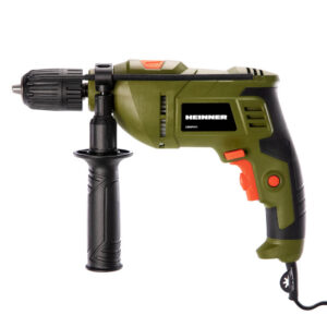 Masina de gaurit cu percutie Heinner UMGP011, 650 W, 3000 RPM, Mandrina automata 13 mm, Negru/Verde Masina de gaurit cu percutie Heinner UMGP011, 650 W, 3000 RPM, Mandrina automata 13 mm, Negru/Verde
