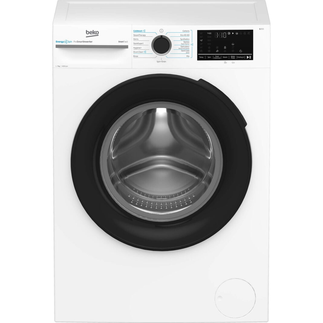 Masina de spalat rufe Beko BM3WFSU47415WB, 1400 RPM, 7 kg, Afisare timp spalare ramas, Hygiene+, SteamCure, AddXtra, EnergySpin, Alb, Clasa A Masina de spalat rufe Beko BM3WFSU47415WB, 1400 RPM, 7 kg, Afisare timp spalare ramas, Hygiene+, SteamCure, AddXtra, EnergySpin, Alb, Clasa A