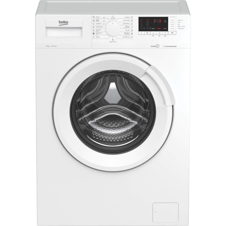 Masina de spalat rufe Beko WUE8726XST, 8 kg, 1400 RPM, ProSmart Inverter, AntiCrease, Clasa A, Alb