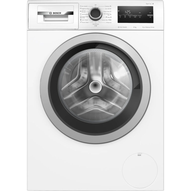 Masina de spalat rufe Bosch WAN28164BY, 1400 RPM, 8 Kg, Iron Assist, EcoSilence Drive, Alb, Clasa A
