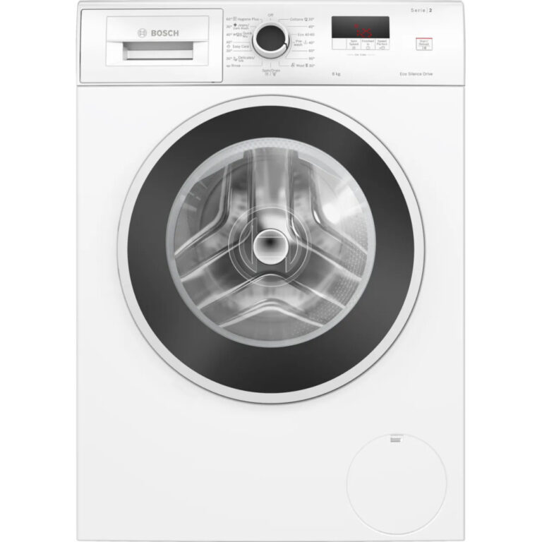 Masina de spalat rufe Bosch WGE03200BY, 8 kg, 1200 RPM, Protectie impotriva acces copii, EcoSilence Drive, Speed Perfect, Functie reload, Alb, Clasa A
