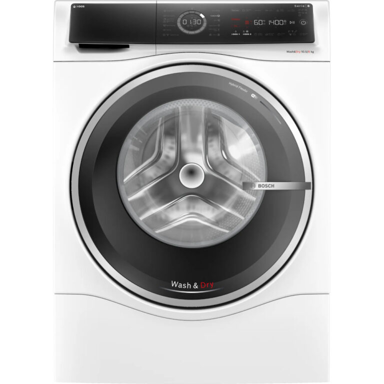 Masina de spalat rufe cu uscator Bosch WNC254A0BY, 10.5/6 kg 1400 RPM, Iluminare interioara, Clasa D, Alb