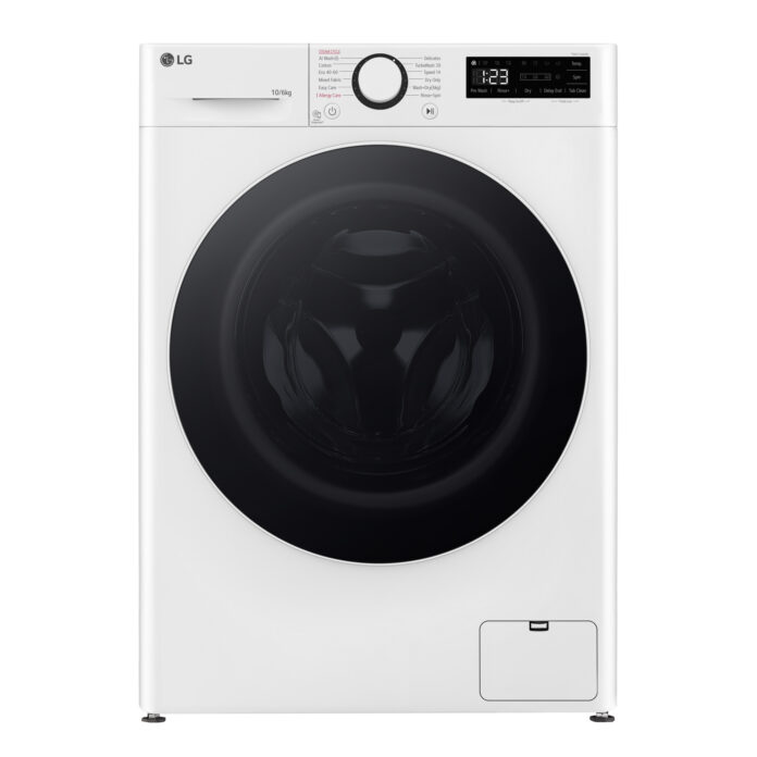 Masina de spalat rufe cu uscator LG F4DR510S0W, 1400 RPM, 10/6 kg, Clasa B, Motor Direct Drive, TurboWash, Alb