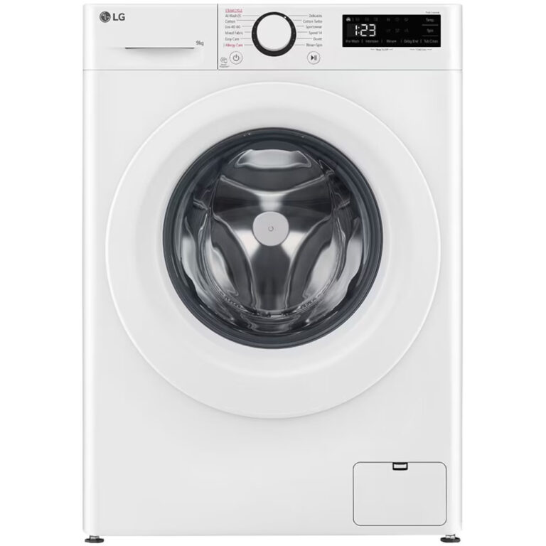 Masina de spalat rufe Slim LG F2WR509SWW, 1200 RPM, 9 Kg, Clasa A, Motor Direct Drive, Smart Diagnosis, Alb