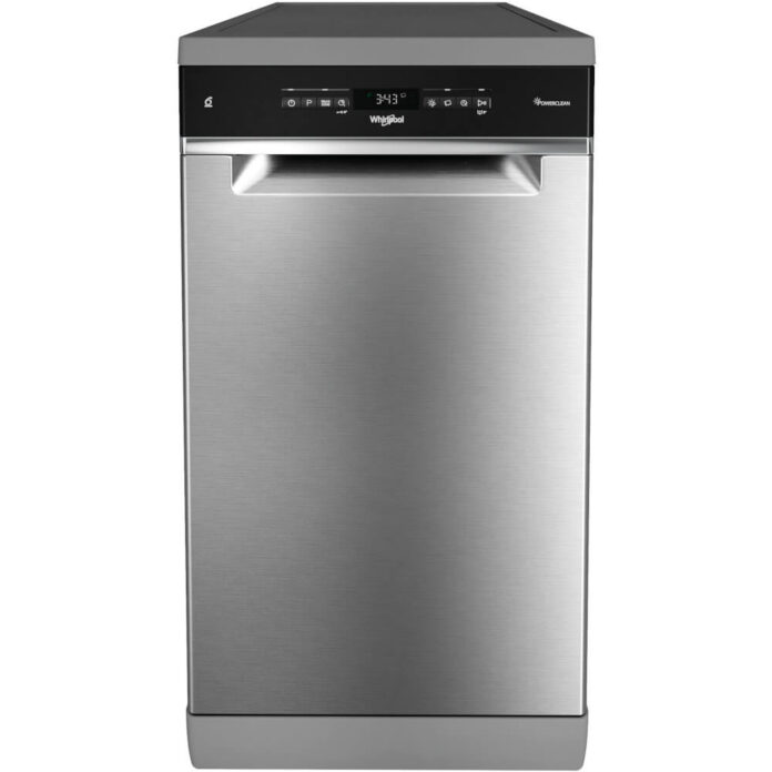 Masina de spalat vase slim Whirlpool WSFO3O23PFX, 10 seturi, 7 programe, Clasa E Masina de spalat vase slim Whirlpool WSFO3O23PFX, 10 seturi, 7 programe, Clasa E