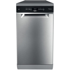 Masina de spalat vase slim Whirlpool WSFO3O34PFX, 10 seturi, 8 programe, Clasa D Masina de spalat vase slim Whirlpool WSFO3O34PFX, 10 seturi, 8 programe, Clasa D