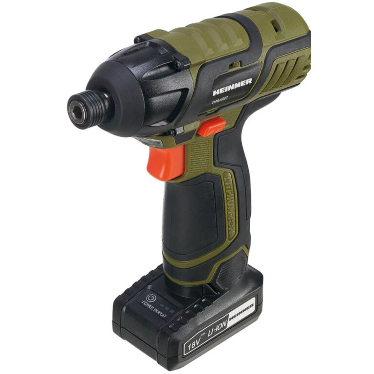 Masina de insurubat cu impact pe acumulator Heinner VMGA007, 18V Li-ion, Viteza maxima 1400 rpm, Incarcator, Acumulator