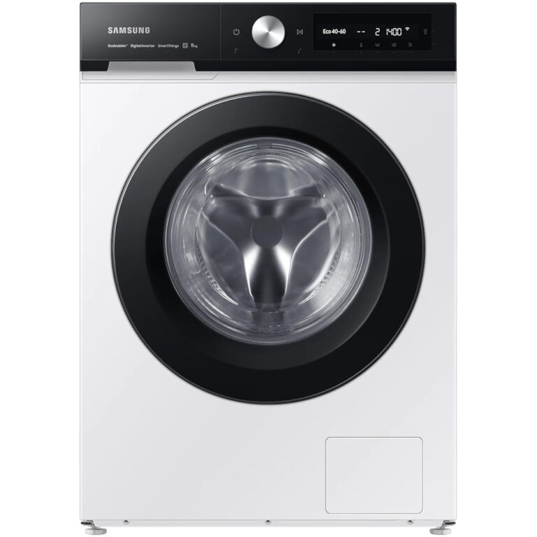 Masina de spalat rufe Samsung WW11BB534DAES7, 1400 RPM, 11 kg, WiFi, AutoDosing, Hygiene Steam, Motor Digital Inverter, Ecobubble, AI Control, Clasa A, Alb