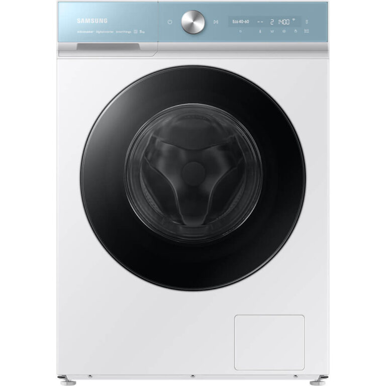 Masina de spalat rufe Samsung WW11BB944DGMS7, 1400 RPM, 11 kg, Motor Digital Inverter, WiFi, AutoDosing, Hygiene Steam, QuickDrive, Q-Bubble, Clasa A, Alb