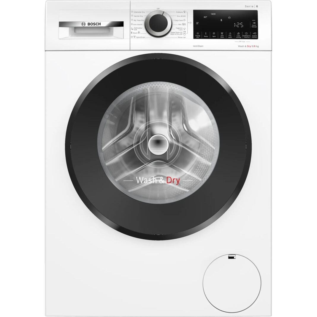 Masina de spalat rufe cu uscator Bosch WNG24400BY, 9/6 Kg, Clasa E, Alb Masina de spalat rufe cu uscator Bosch WNG24400BY, 9/6 Kg, Clasa E, Alb