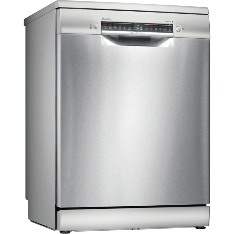 Masina de spalat vase independenta BOSCH 9SMS4ENI02E, anti amprenta, EfficientDry, Home Connect Seria4, Clasa C, Silver Inox