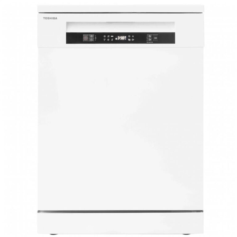 Masina de spalat vase Toshiba DW-14F5W, 14 seturi, 6 programe, AquaStop, Auto Open, Super silence, Alb, Clasa D