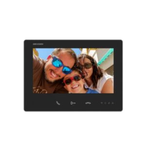 Monitor interior videointerfon Hikvision DS-KH7300EY-WTE2, 7 inch, touchscreen, Wi-Fi, 2 fire, control de pe telefon, slot card, montaj aplicat, negru Monitor interior videointerfon Hikvision DS-KH7300EY-WTE2, 7 inch, touchscreen, Wi-Fi, 2 fire, control de pe telefon, slot card, montaj aplicat, negru