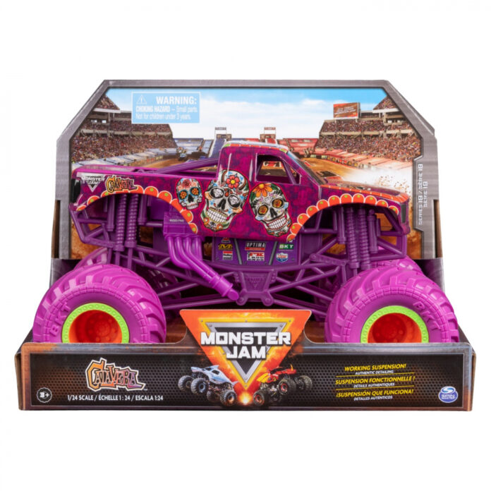 MONSTER JAM MASINUTA METALICA CALAVERA SCARA 1:24 MONSTER JAM MASINUTA METALICA CALAVERA SCARA 1:24
