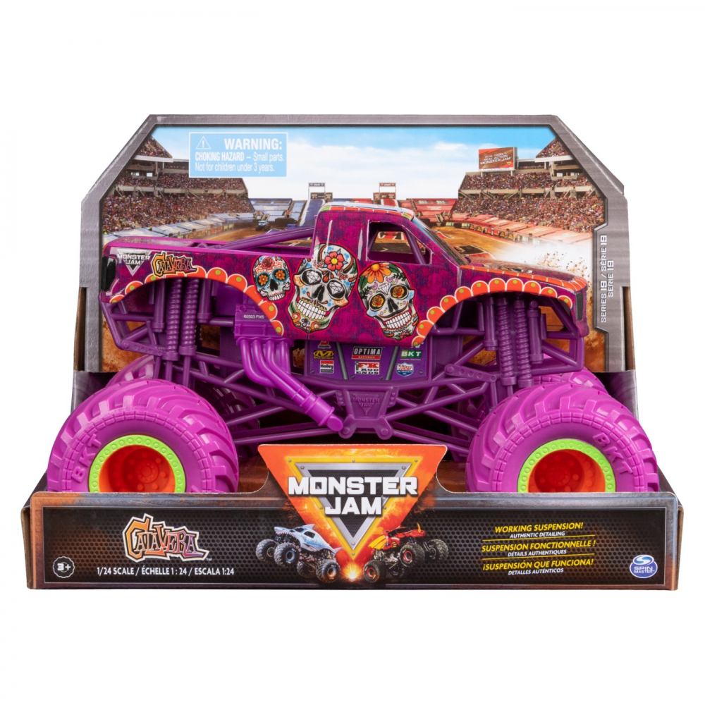 MONSTER JAM MASINUTA METALICA CALAVERA SCARA 1:24 MONSTER JAM MASINUTA METALICA CALAVERA SCARA 1:24